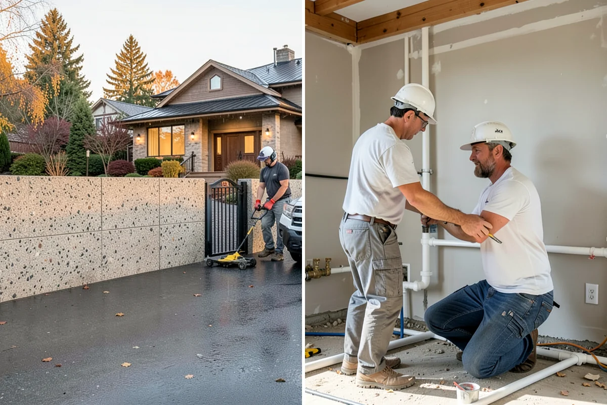 Quartz Countertop Installation in Pacific, King County, WA - Template cabinets after they are installed and level