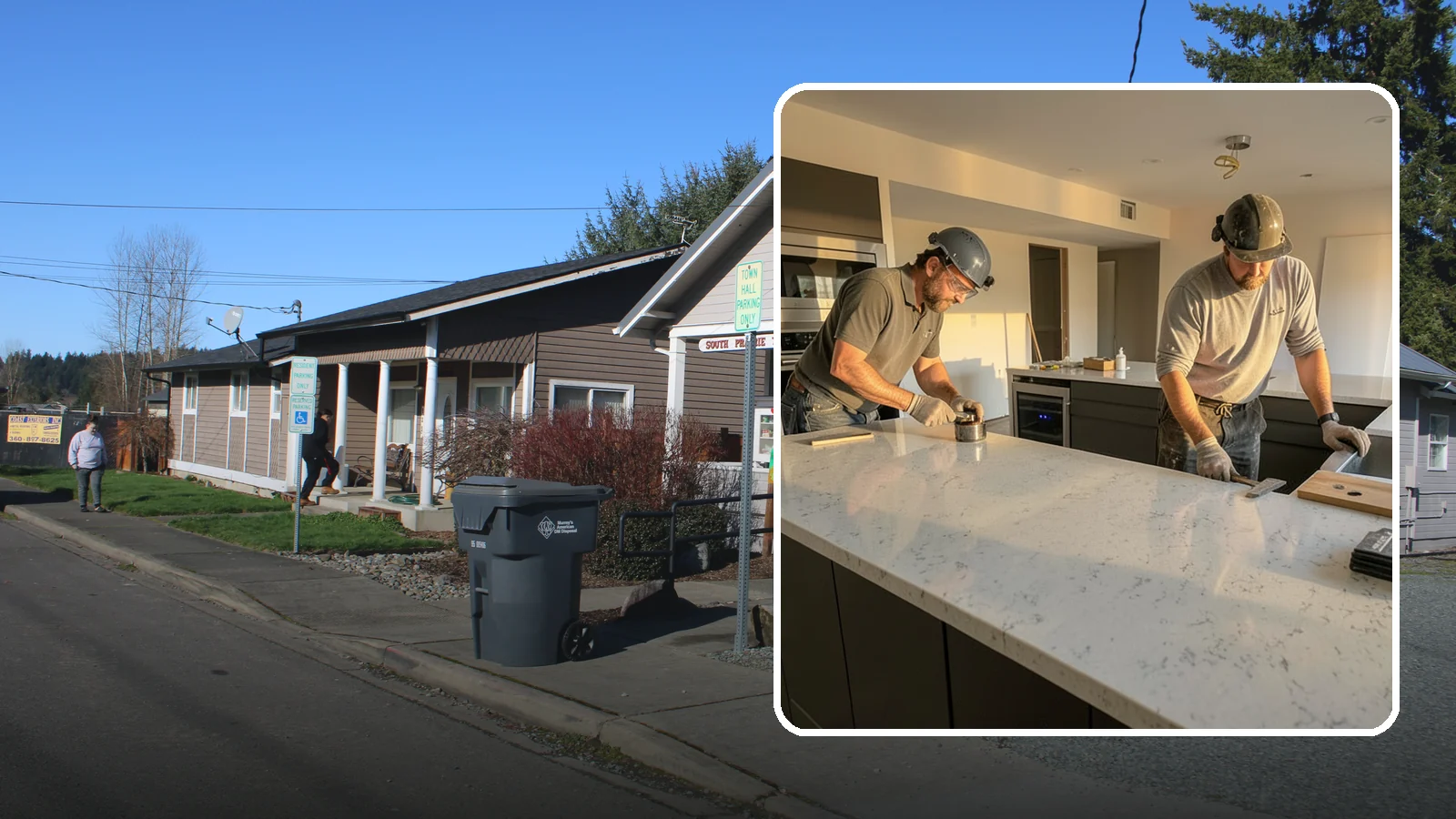 Quartz Countertop Installation in South Prairie, Pierce County, WA - Durable, low-maintenance quartz countertop installation with consistent patterns and stain-resistant surfaces for busy kitchens.