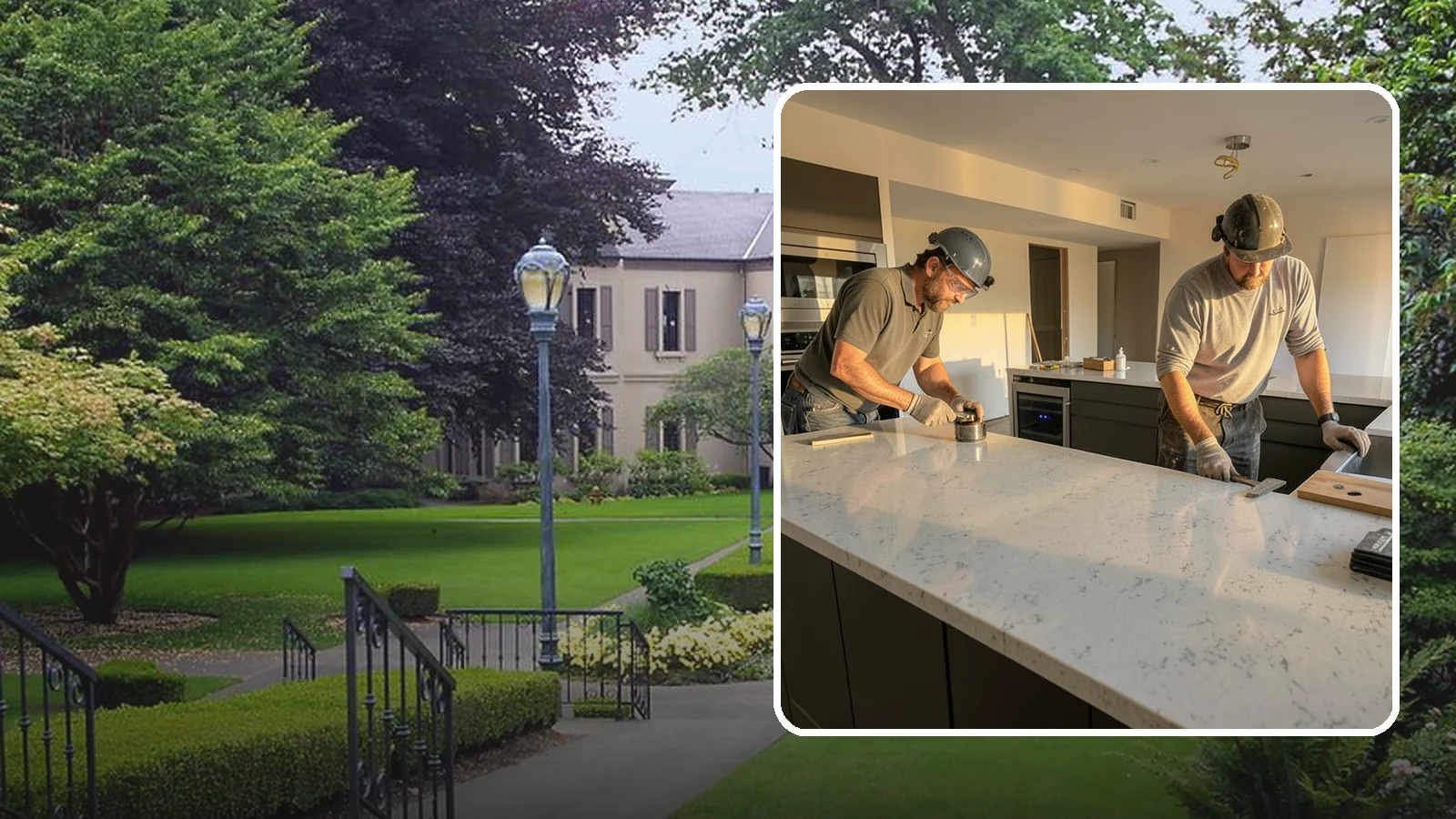 Quartz Countertop Installation in Woodinville, King County, WA - Durable, low-maintenance quartz countertop installation with consistent patterns and stain-resistant surfaces for busy kitchens.
