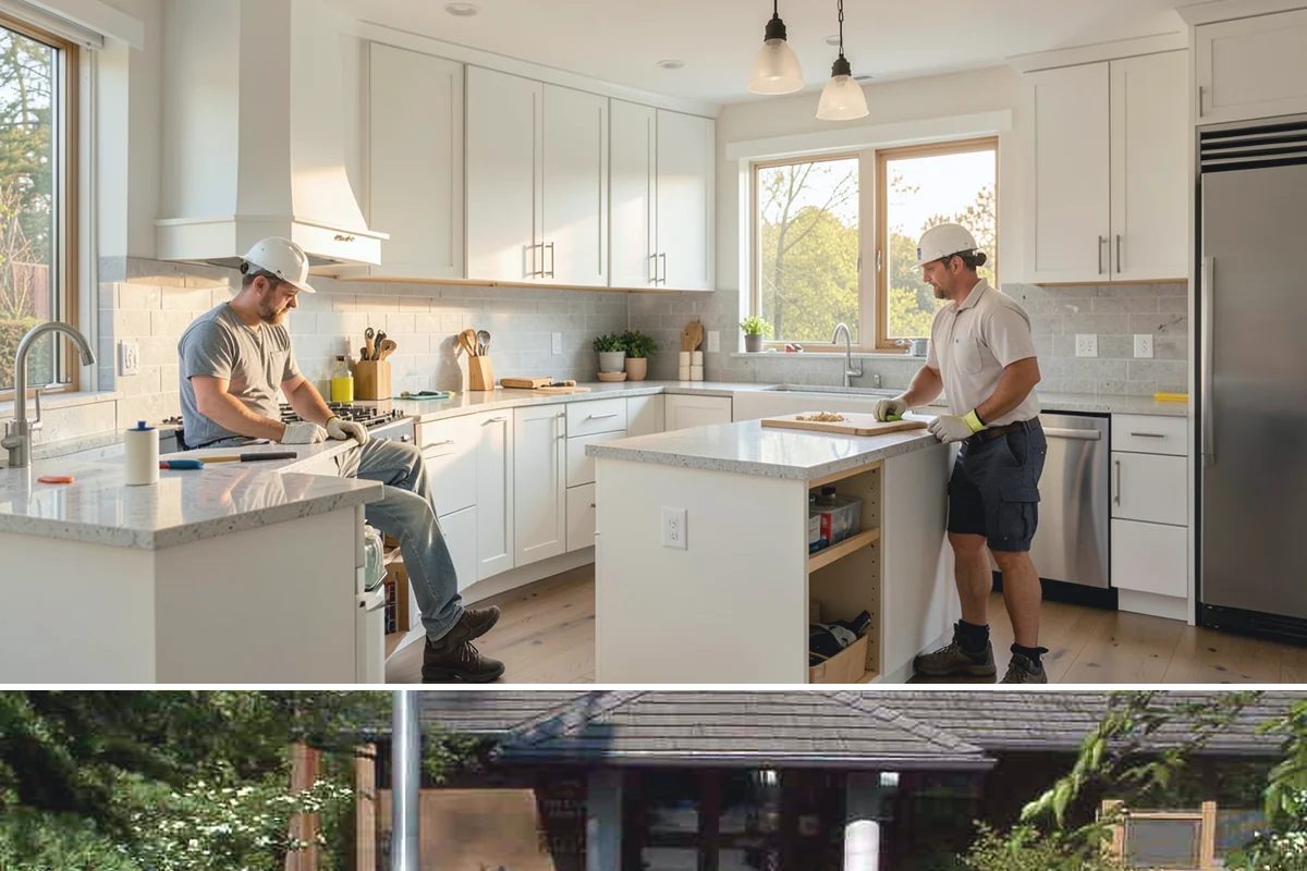 Quartz Countertop Installation in Yarrow Point, King County, WA - Quartz installation is an indoor process available year-round, so PNW rain never delays your kitchen project.