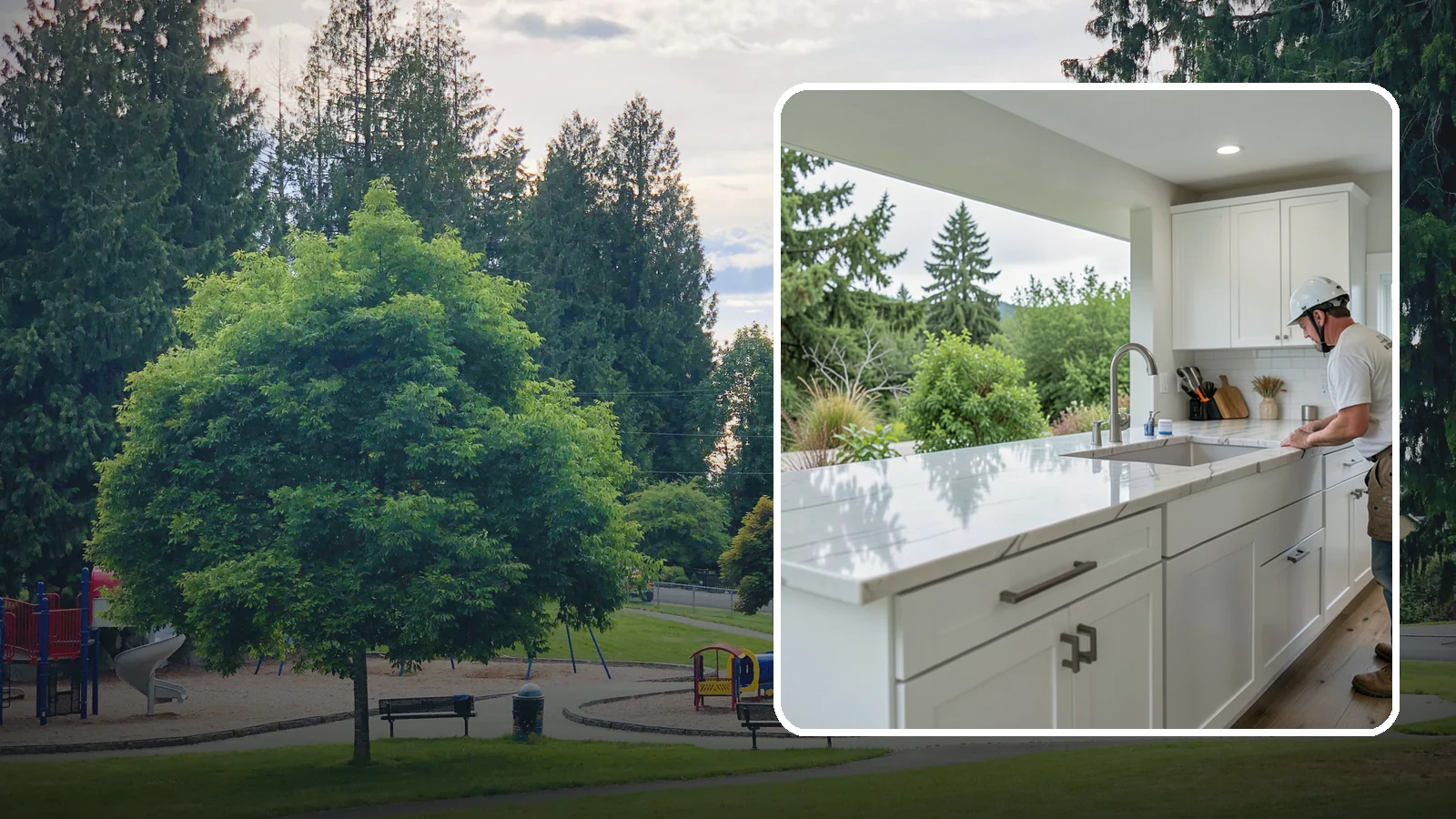 Quartzite Countertop Installation in Bonney Lake, Pierce County, WA - Hard-wearing quartzite countertop installation that pairs natural stone beauty with exceptional scratch resistance.