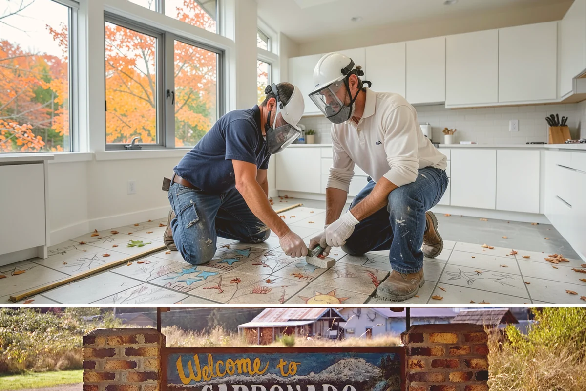 Quartzite Countertop Installation in Carbonado, Pierce County, WA - Quartzite installs indoors any time of year, unaffected by Western Washington's wet season.