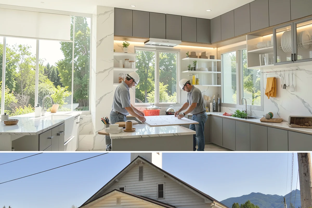 Quartzite Countertop Installation in Concrete, Skagit County, WA - Quartzite installs indoors any time of year, unaffected by Western Washington's wet season.