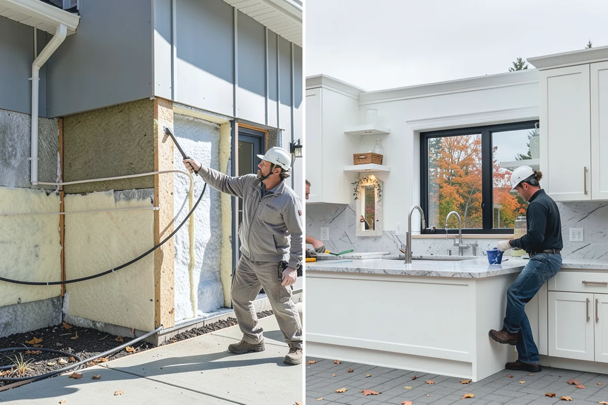 Quartzite Countertop Installation in Darrington, Snohomish County, WA - Select quartzite slabs and plan the layout