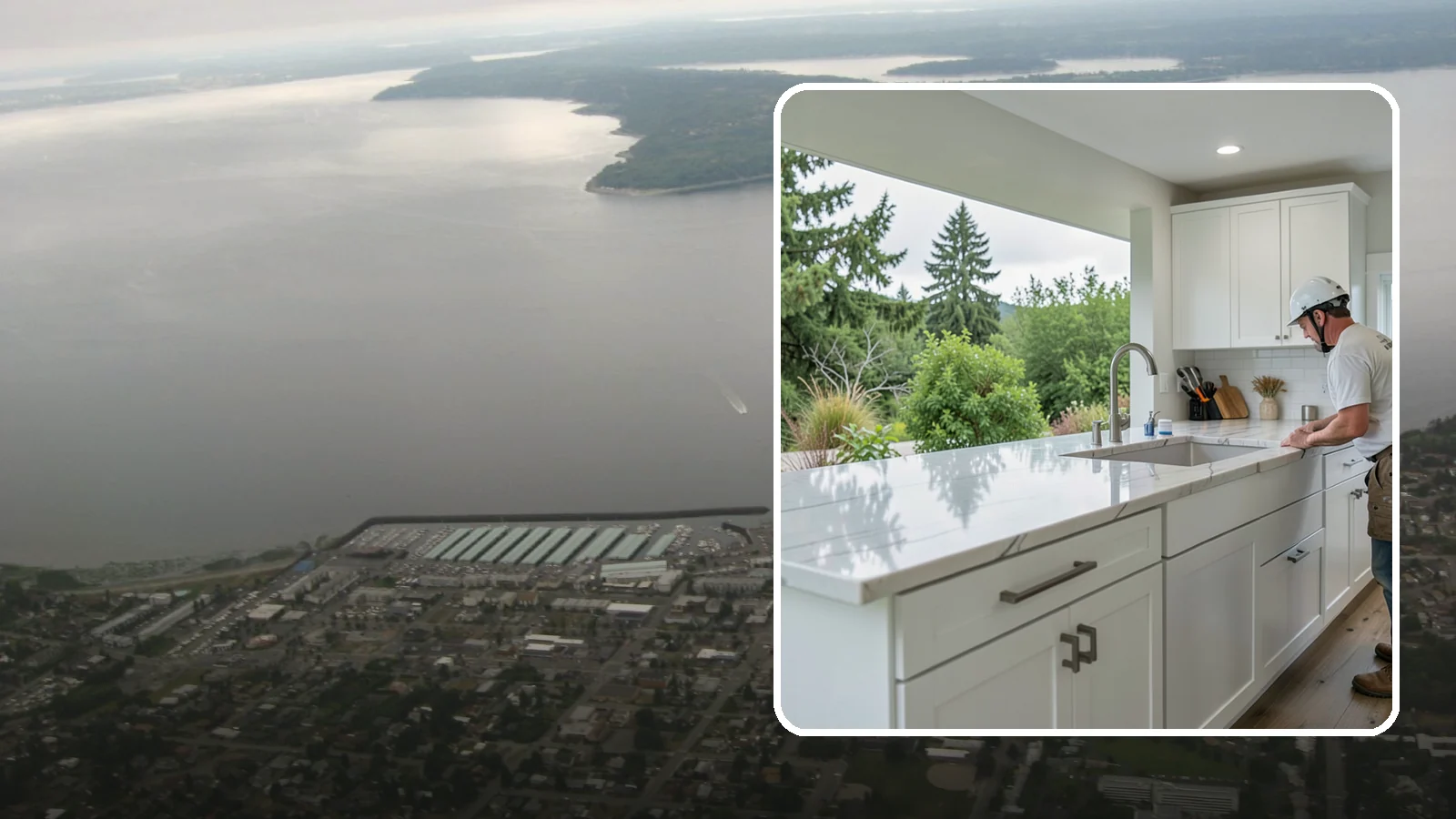 Quartzite Countertop Installation in Des Moines, King County, WA - Hard-wearing quartzite countertop installation that pairs natural stone beauty with exceptional scratch resistance.