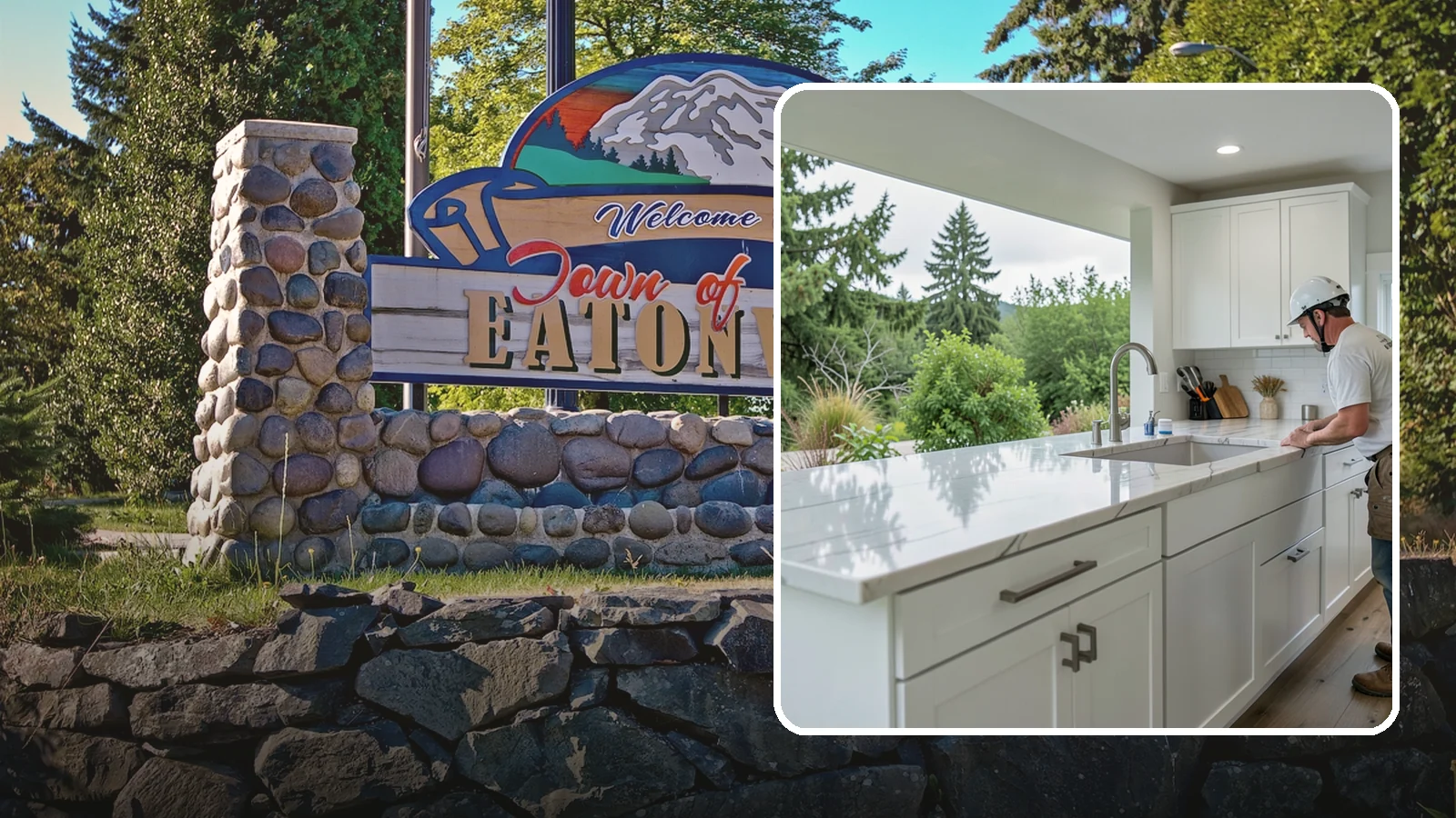 Quartzite Countertop Installation in Eatonville, Pierce County, WA - Hard-wearing quartzite countertop installation that pairs natural stone beauty with exceptional scratch resistance.
