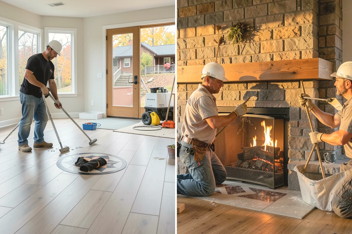 Quartzite Countertop Installation in Edgewood, Pierce County, WA - Select quartzite slabs and plan the layout