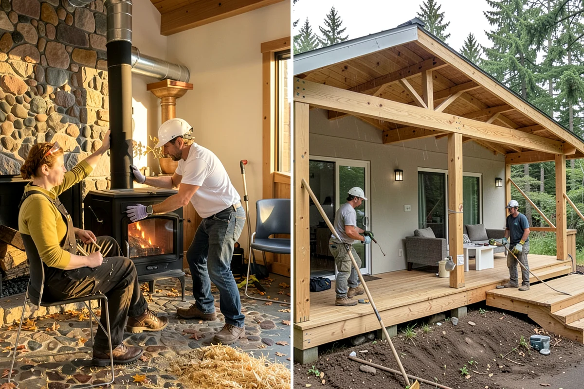 Quartzite Countertop Installation in Federal Way, King County, WA - Select quartzite slabs and plan the layout