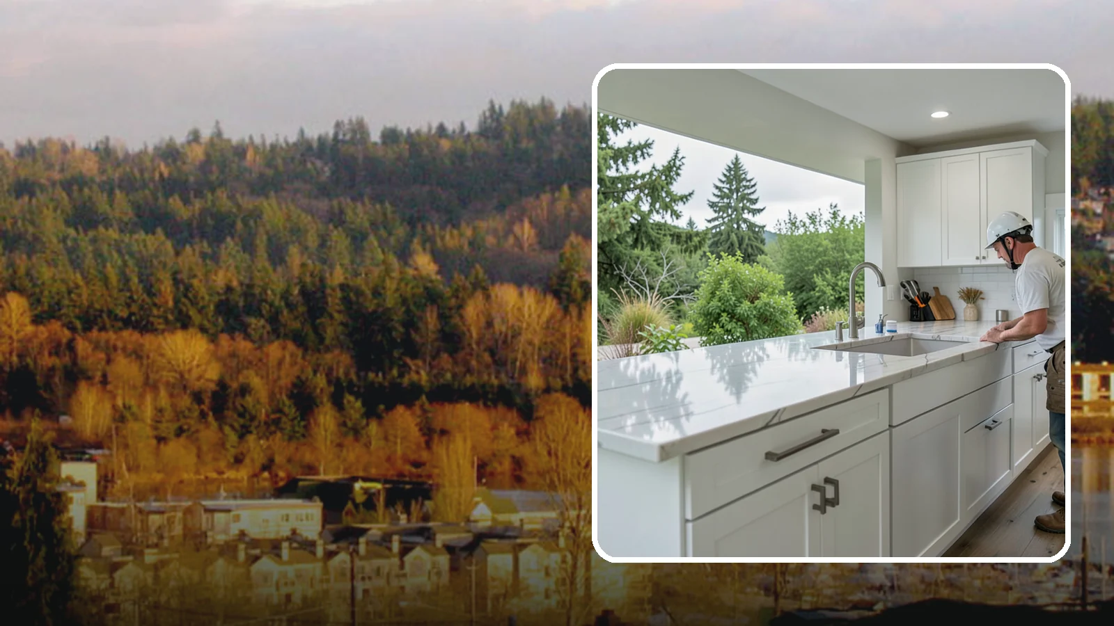 Quartzite Countertop Installation in Kenmore, King County, WA - Hard-wearing quartzite countertop installation that pairs natural stone beauty with exceptional scratch resistance.