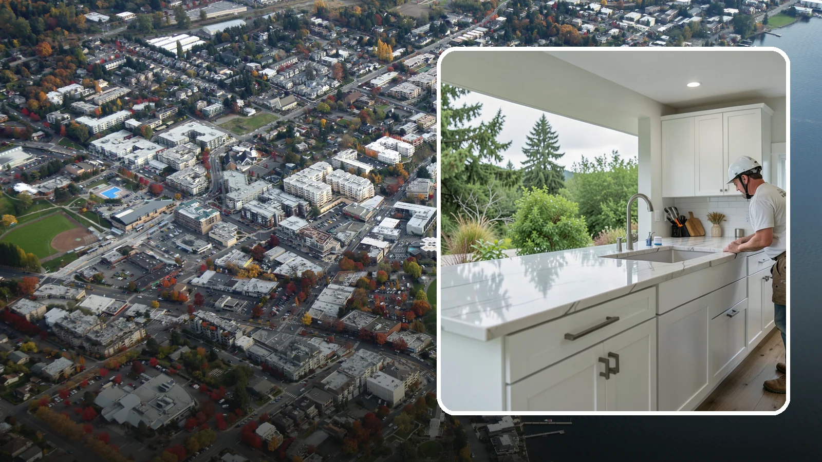 Quartzite Countertop Installation in Kirkland, King County, WA - Hard-wearing quartzite countertop installation that pairs natural stone beauty with exceptional scratch resistance.