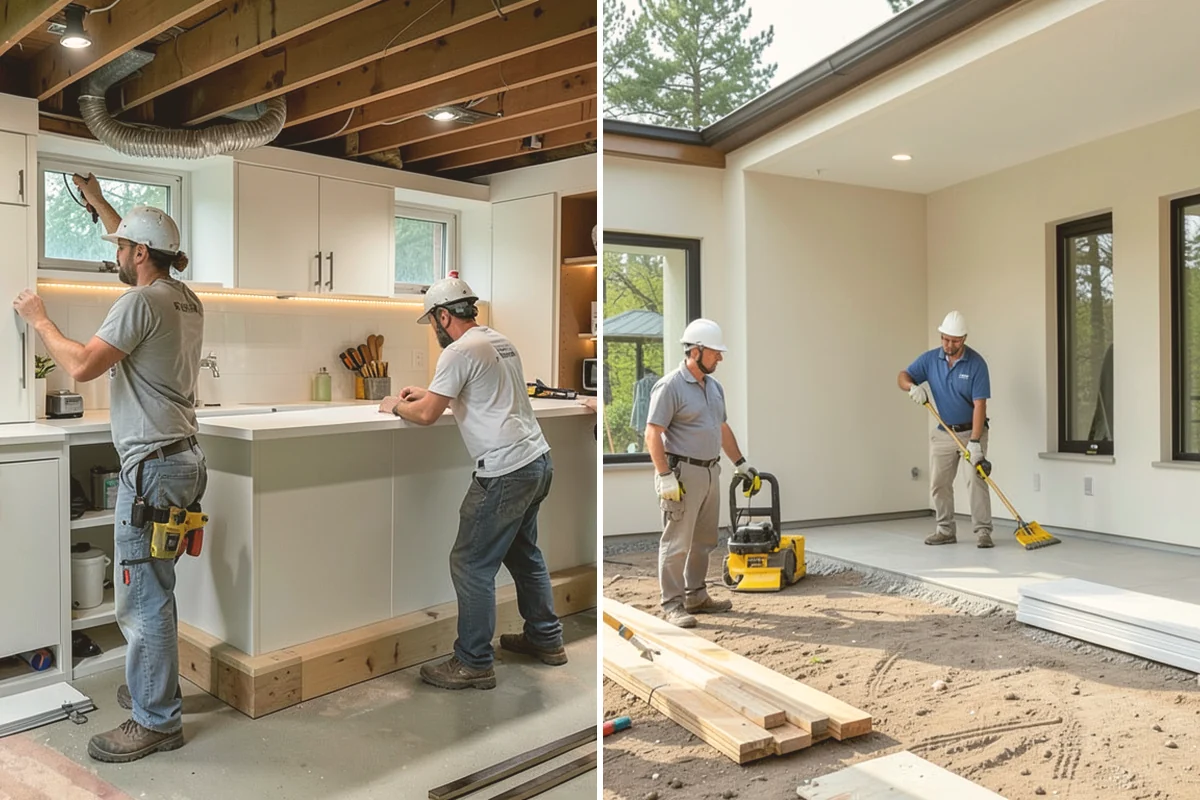 Quartzite Countertop Installation in Langley, Island County, WA - Select quartzite slabs and plan the layout