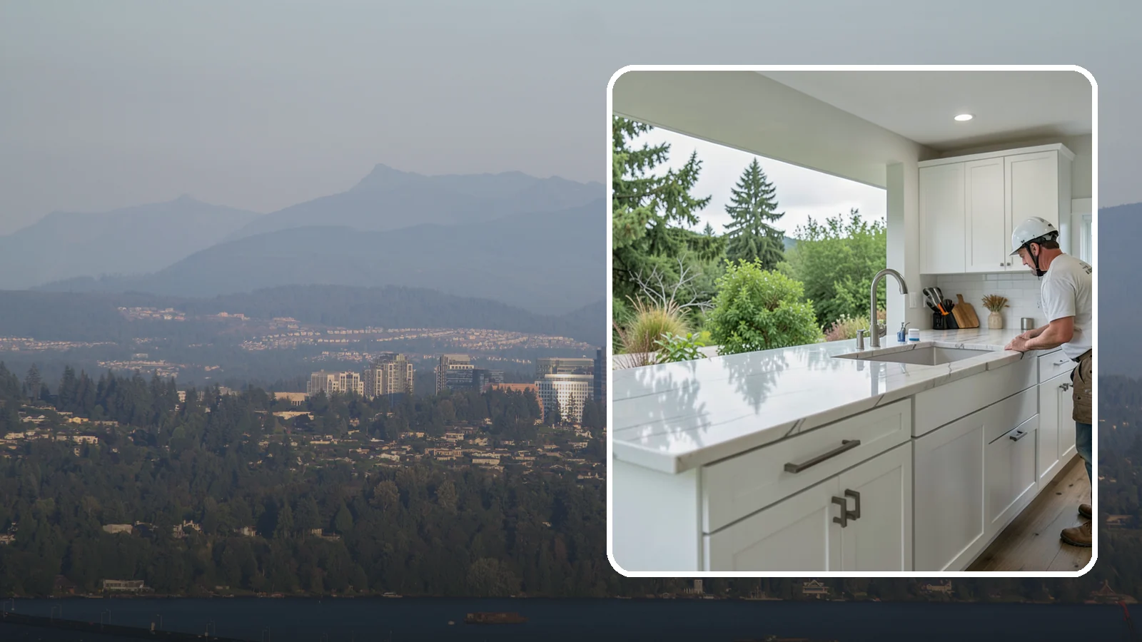 Quartzite Countertop Installation in Medina, King County, WA - Hard-wearing quartzite countertop installation that pairs natural stone beauty with exceptional scratch resistance.