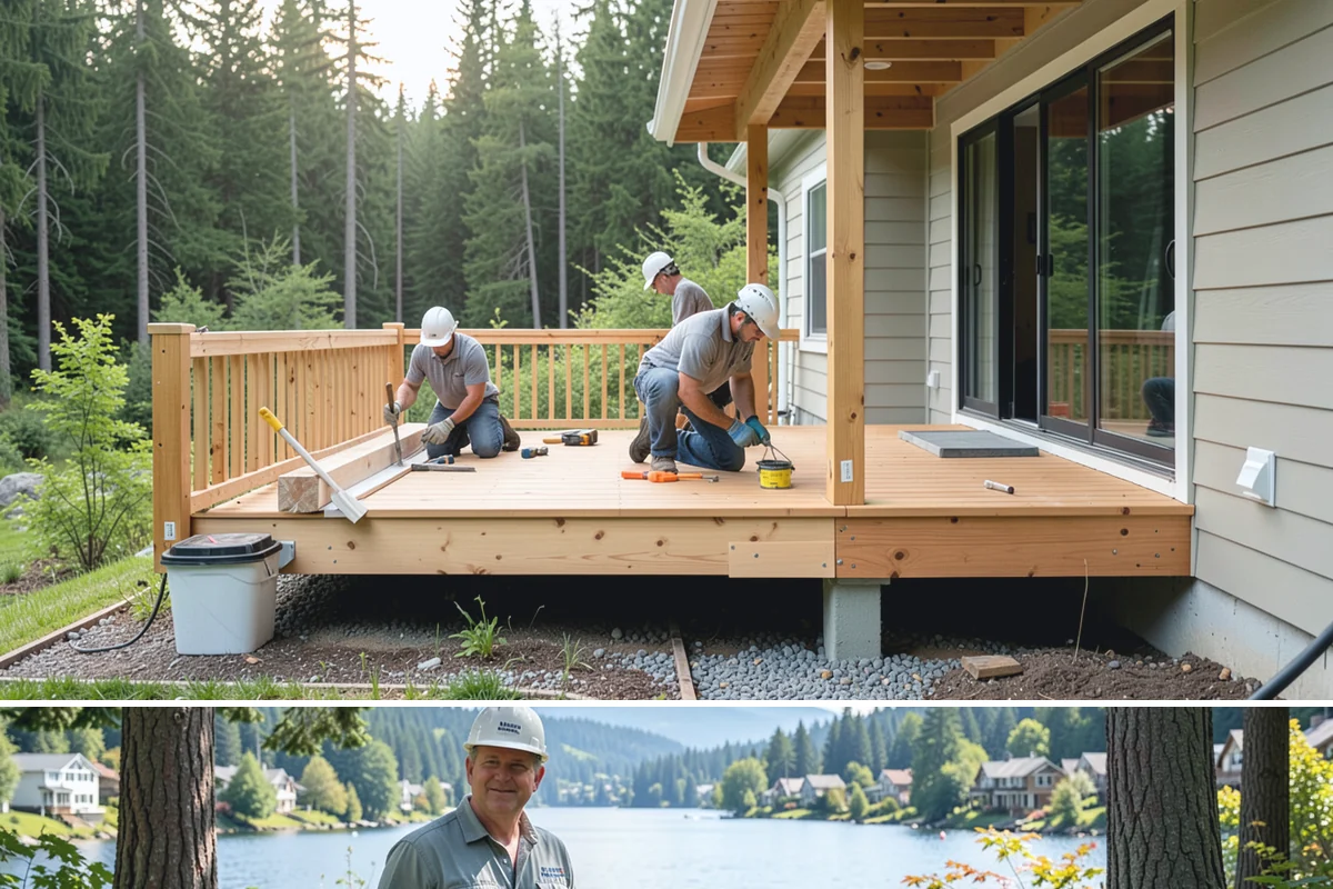 Quartzite Countertop Installation in Milton, King County, WA - Quartzite installs indoors any time of year, unaffected by Western Washington's wet season.
