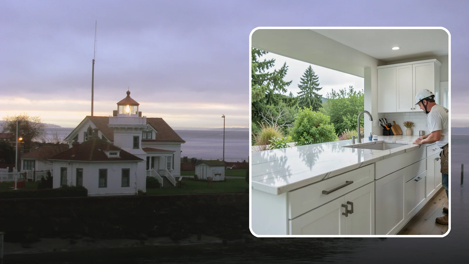Quartzite Countertop Installation in Mukilteo, Snohomish County, WA - Hard-wearing quartzite countertop installation that pairs natural stone beauty with exceptional scratch resistance.