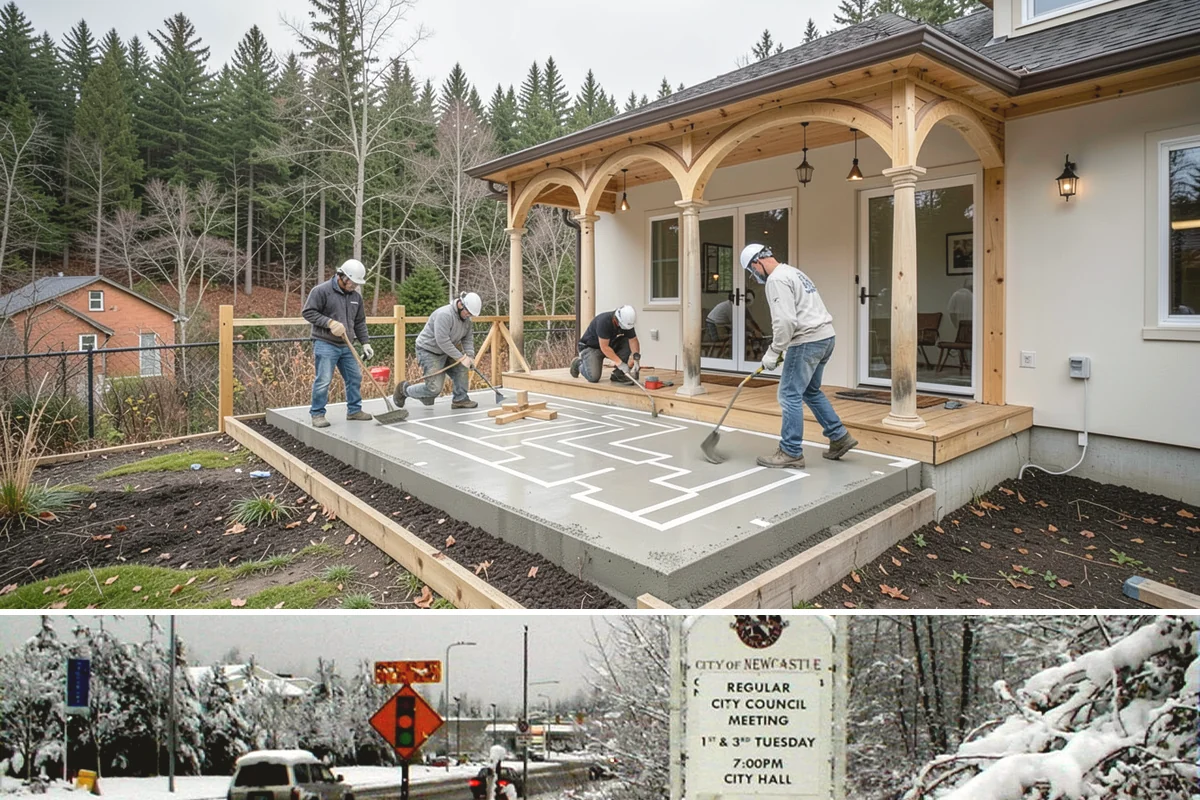 Quartzite Countertop Installation in Newcastle, King County, WA - Quartzite installs indoors any time of year, unaffected by Western Washington's wet season.