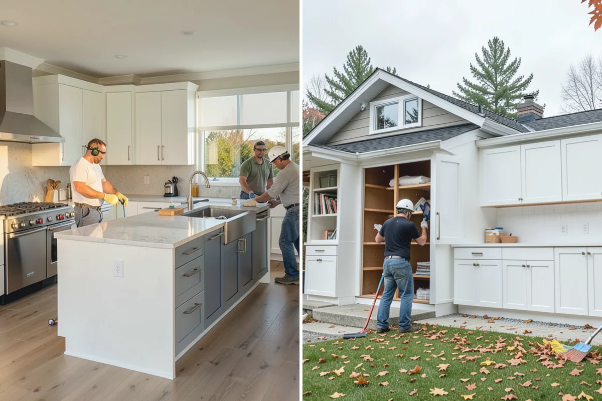 Quartzite Countertop Installation in Redmond, King County, WA - Select quartzite slabs and plan the layout