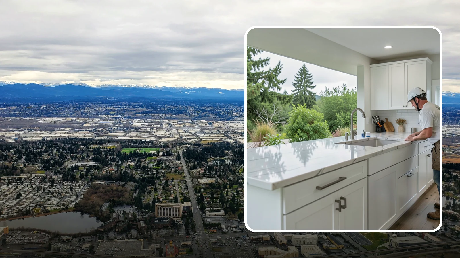 Quartzite Countertop Installation in SeaTac, King County, WA - Hard-wearing quartzite countertop installation that pairs natural stone beauty with exceptional scratch resistance.
