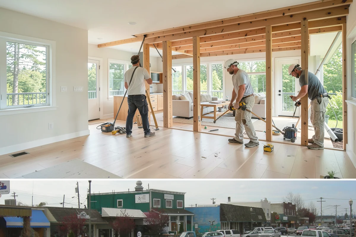 Quartzite Countertop Installation in Stanwood, Snohomish County, WA - Quartzite installs indoors any time of year, unaffected by Western Washington's wet season.