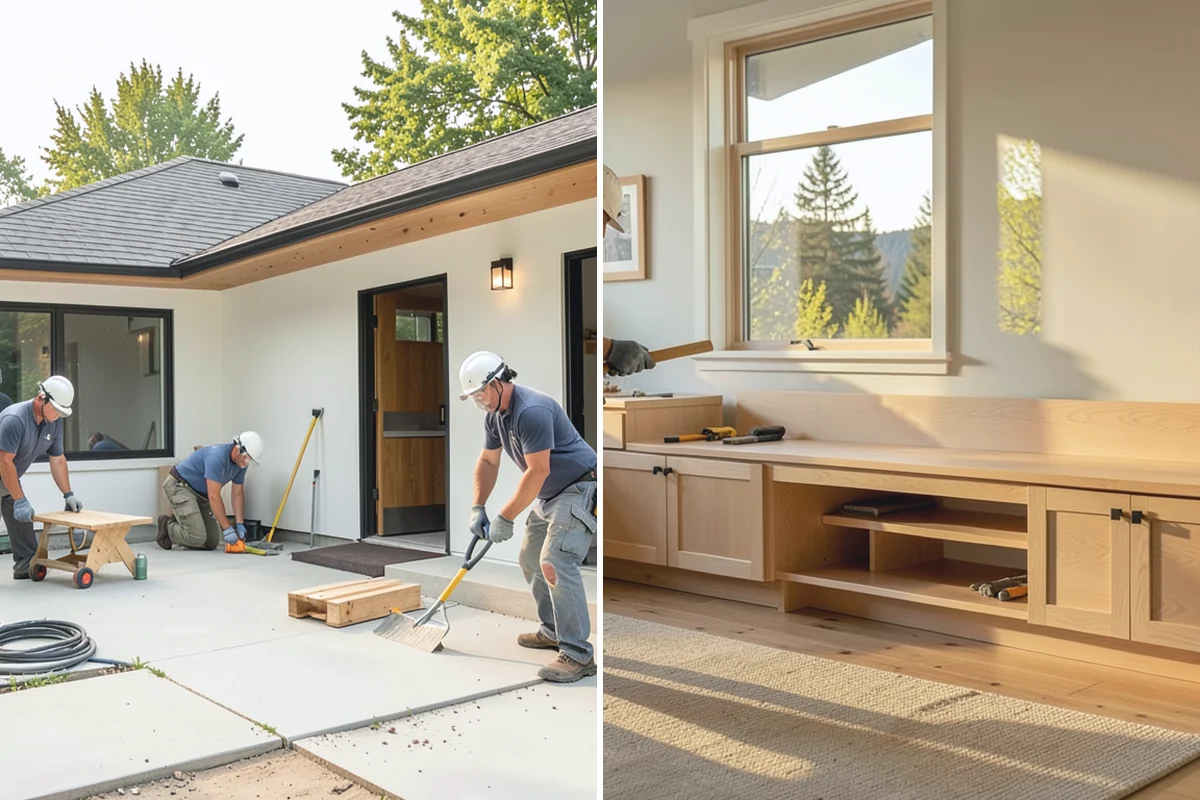 Quartzite Countertop Installation in Sumner, Pierce County, WA - Select quartzite slabs and plan the layout
