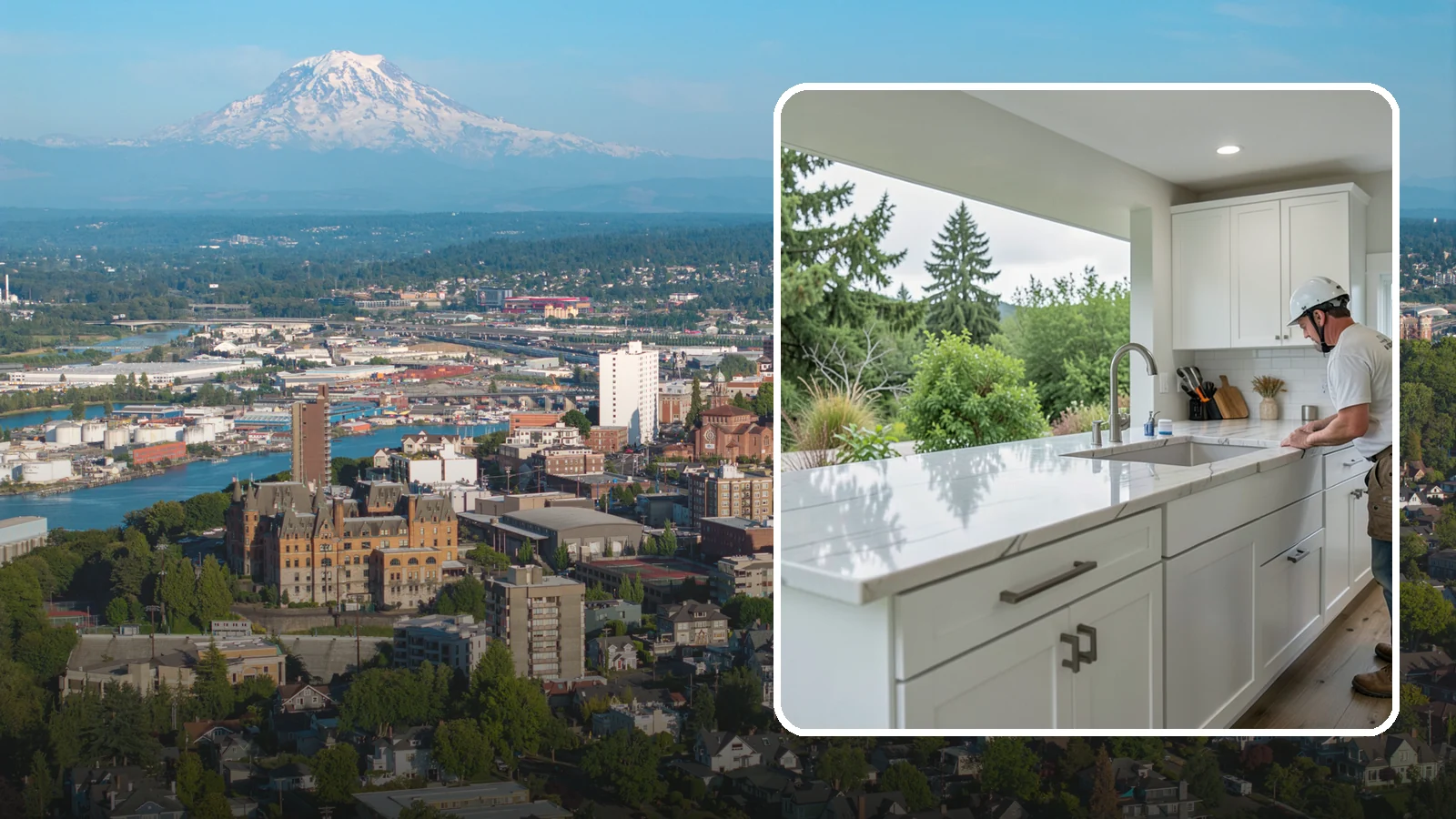 Quartzite Countertop Installation in Tacoma, Pierce County, WA - Hard-wearing quartzite countertop installation that pairs natural stone beauty with exceptional scratch resistance.