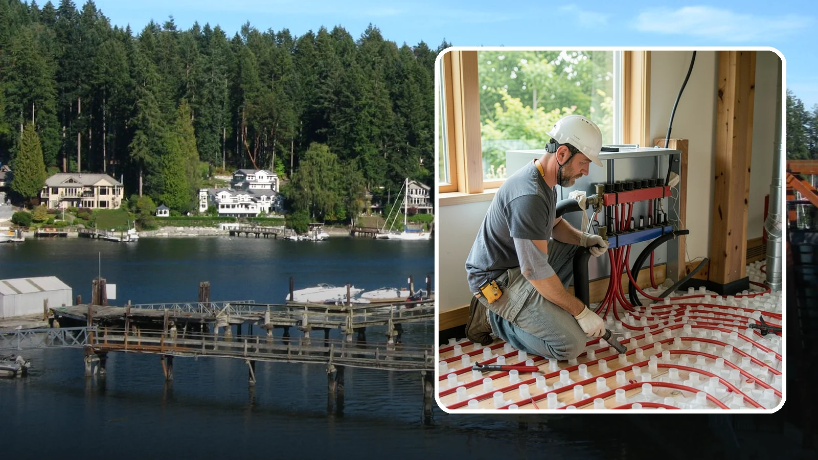 Radiant Heating Installation in Gig Harbor, Pierce County, WA - We install radiant floor heating systems that deliver even, comfortable warmth from the ground up.