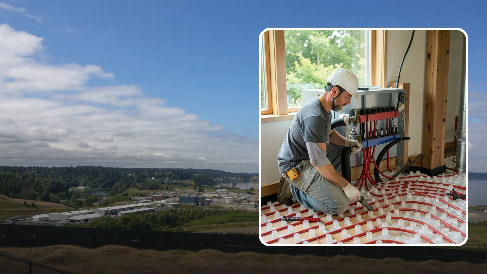 Radiant Heating Installation in University Place, Pierce County, WA - We install radiant floor heating systems that deliver even, comfortable warmth from the ground up.