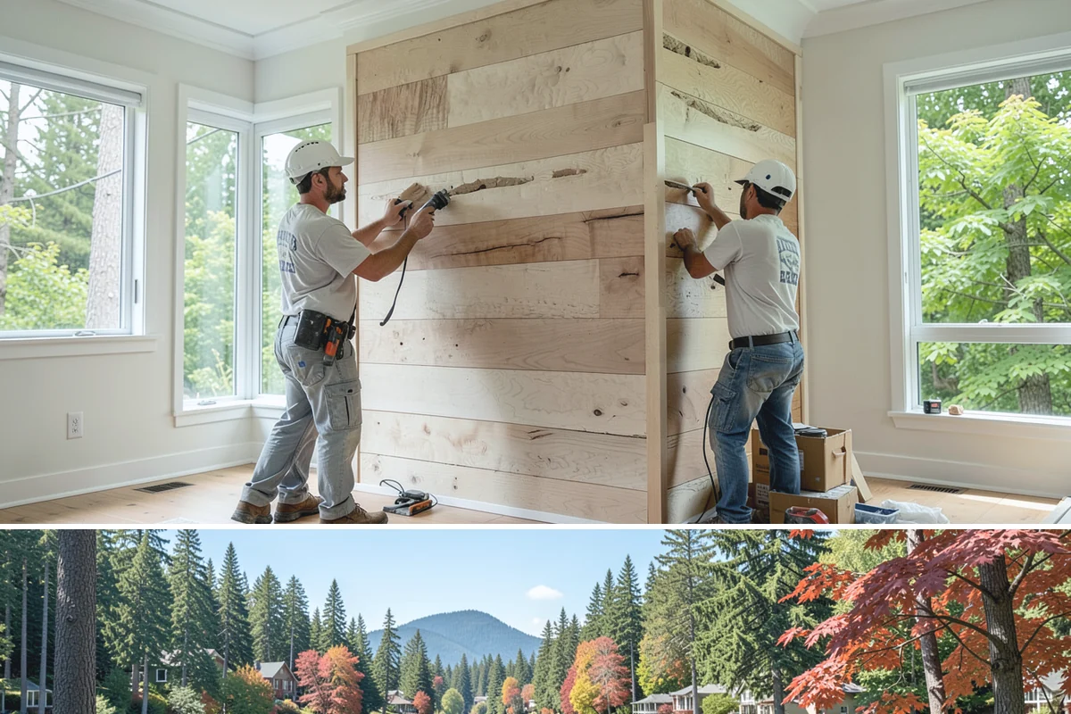 Rainfall Shower Installation in Covington, King County, WA - A rainfall head is a welcome comfort during long rainy winters, making the cool season a fitting time to install one.