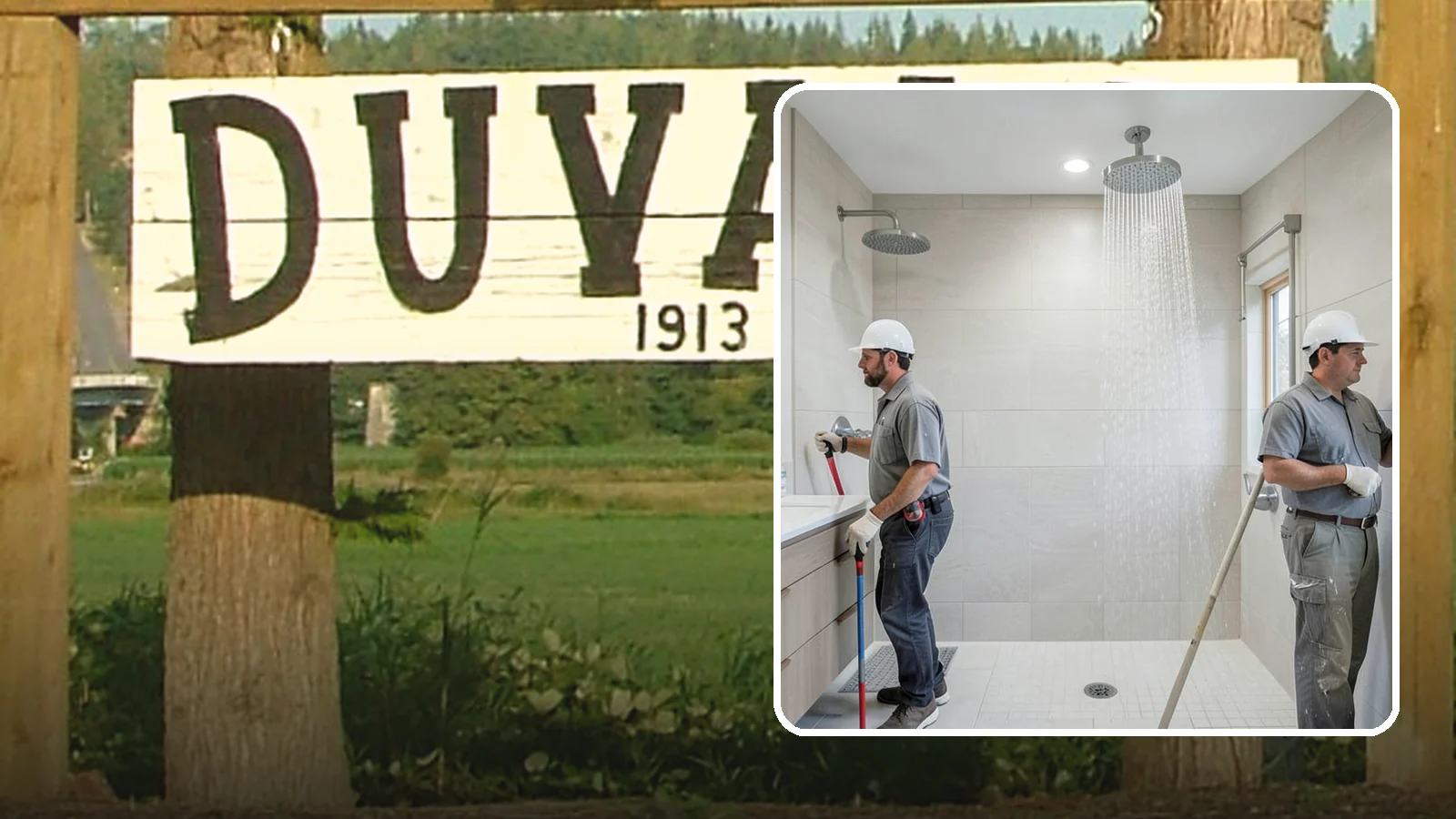 Rainfall Shower Installation in Duvall, King County, WA - A rainfall shower installation delivers a gentle, overhead cascade for a spa-like rinse.