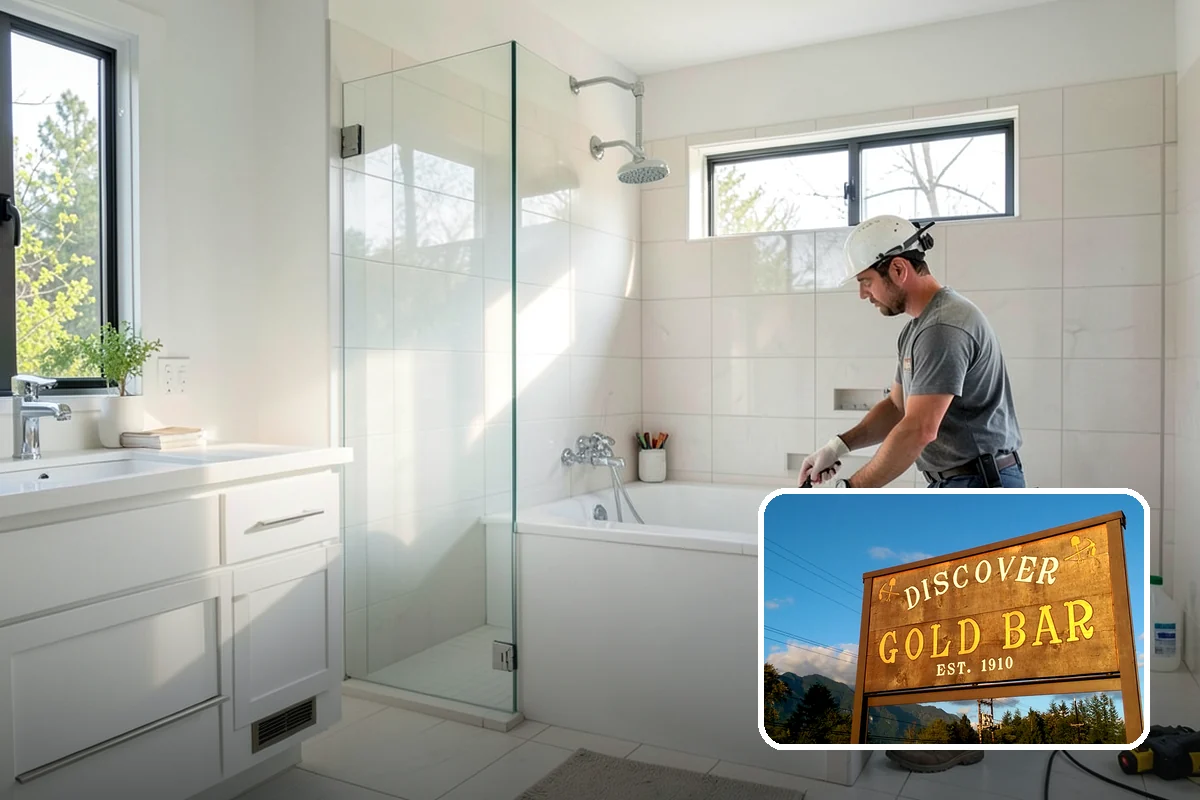 Rainfall Shower Installation in Gold Bar, Snohomish County, WA - Provides a gentle, immersive rinse