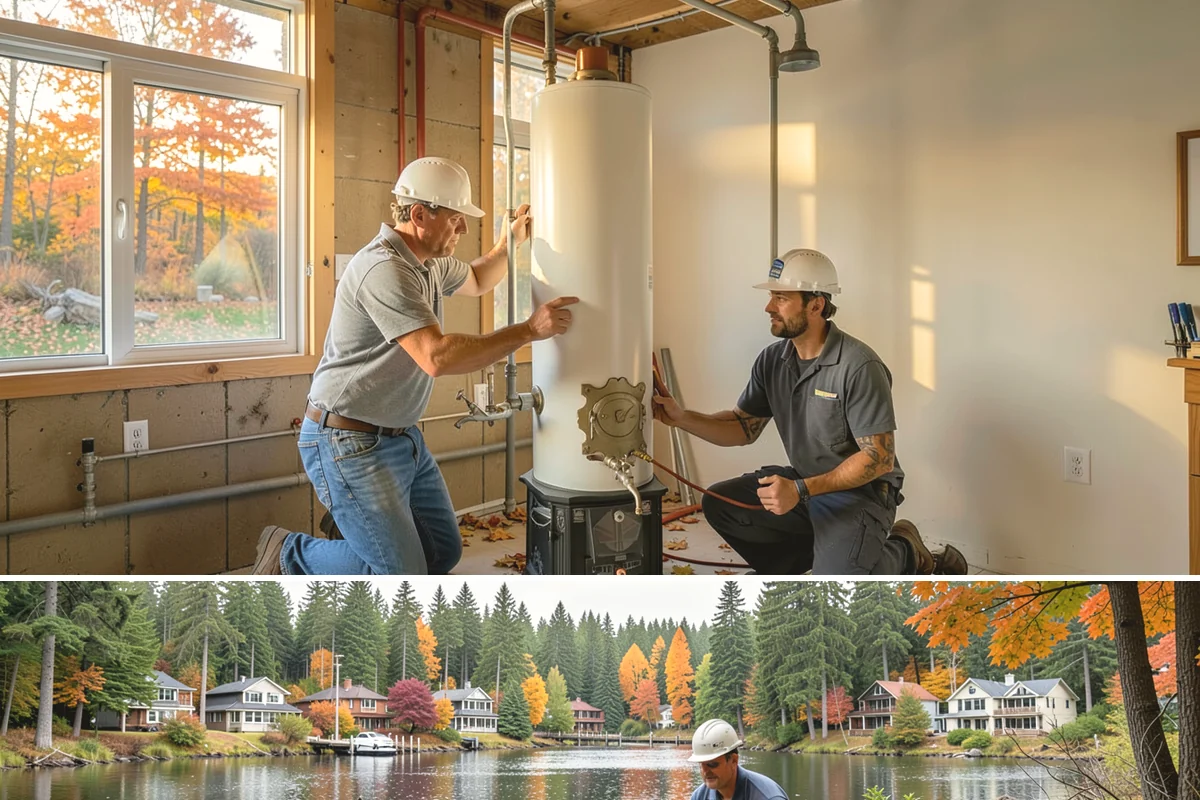 Rainfall Shower Installation in La Conner, Skagit County, WA - A rainfall head is a welcome comfort during long rainy winters, making the cool season a fitting time to install one.