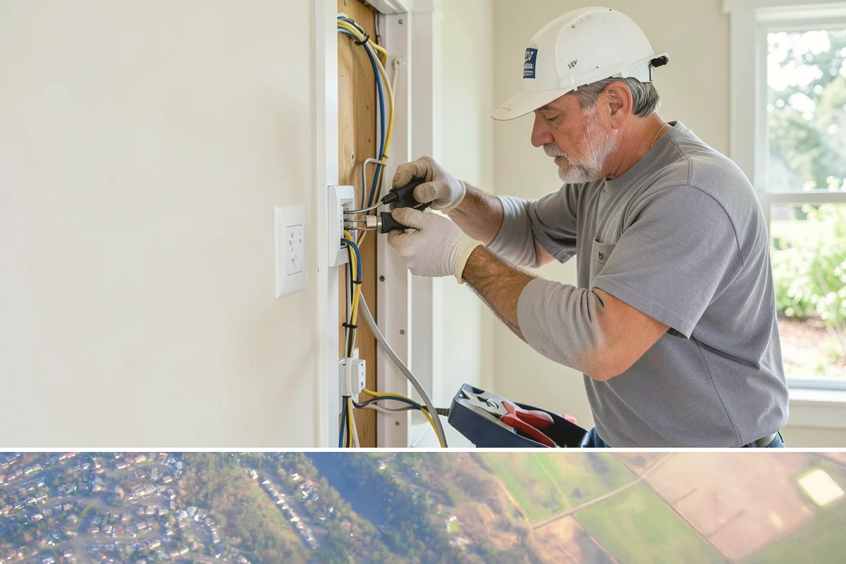 Range Hood Installation in Algona, King County, WA - Cutting an exterior vent penetration is best done during a dry stretch to seal the opening cleanly.
