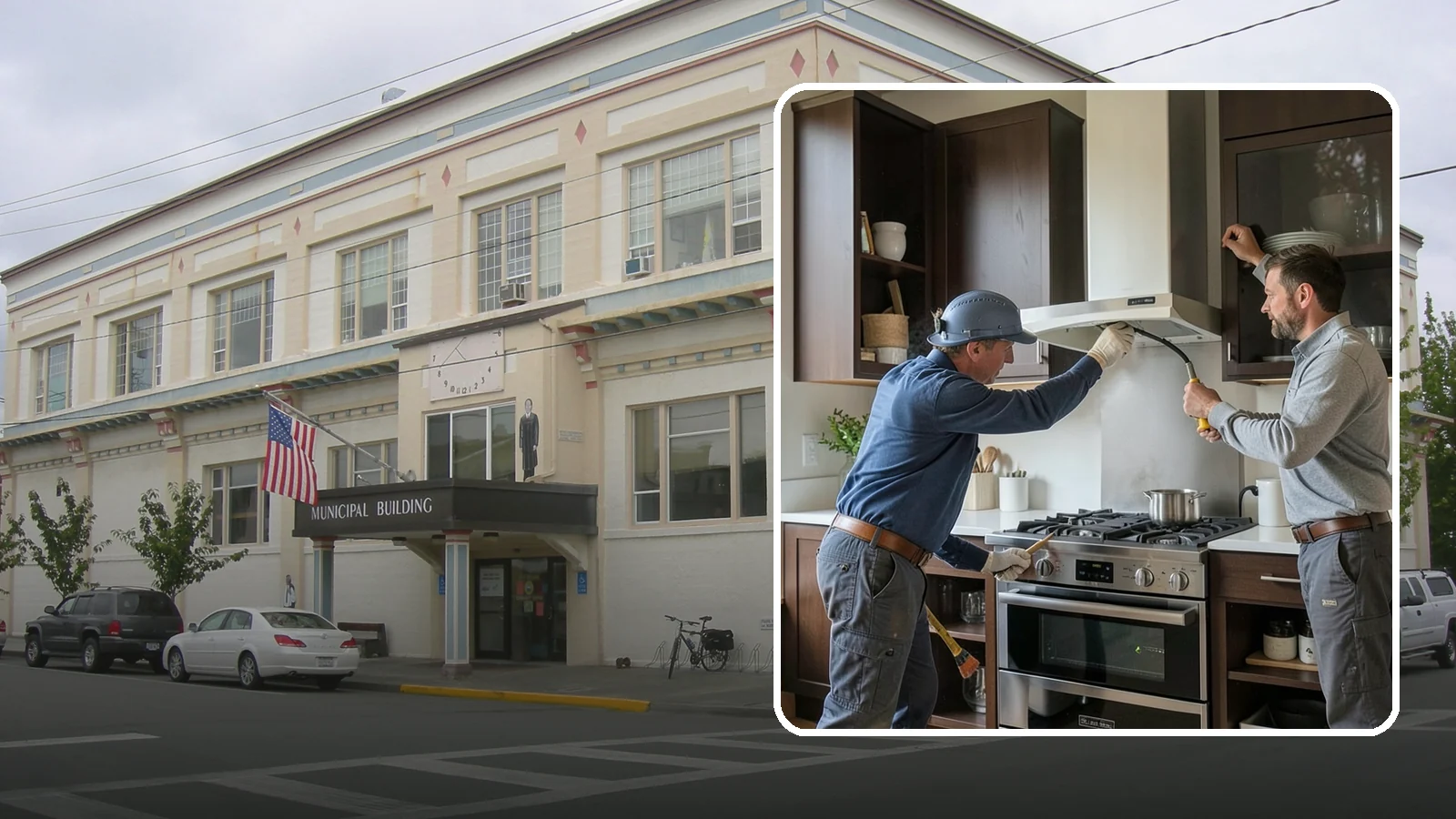 Range Hood Installation in Anacortes, Skagit County, WA - Installing a vented range hood to remove smoke, grease, and moisture from your kitchen air.