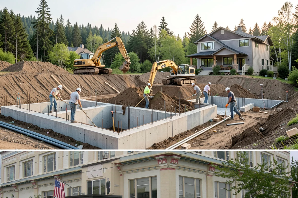 Range Hood Installation in Anacortes, Skagit County, WA - Cutting an exterior vent penetration is best done during a dry stretch to seal the opening cleanly.
