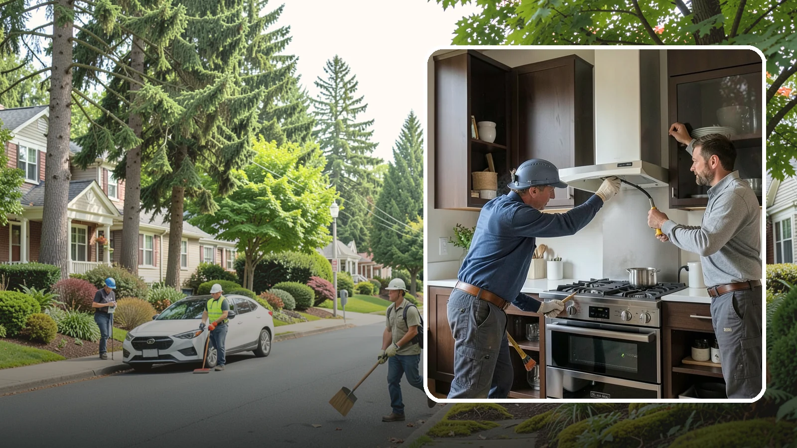 Range Hood Installation in Beaux Arts Village, King County, WA - Installing a vented range hood to remove smoke, grease, and moisture from your kitchen air.