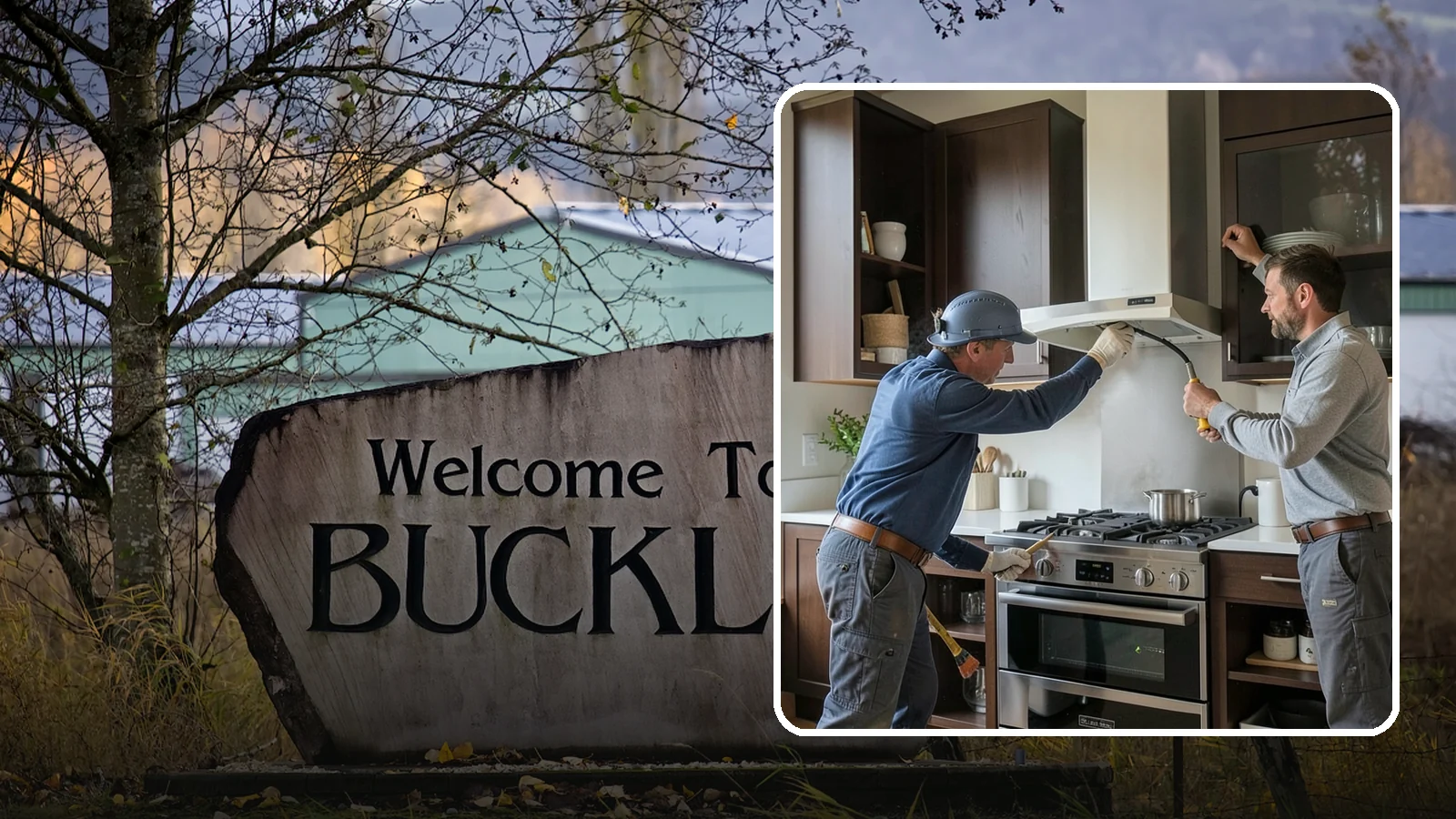 Range Hood Installation in Buckley, Pierce County, WA - Installing a vented range hood to remove smoke, grease, and moisture from your kitchen air.