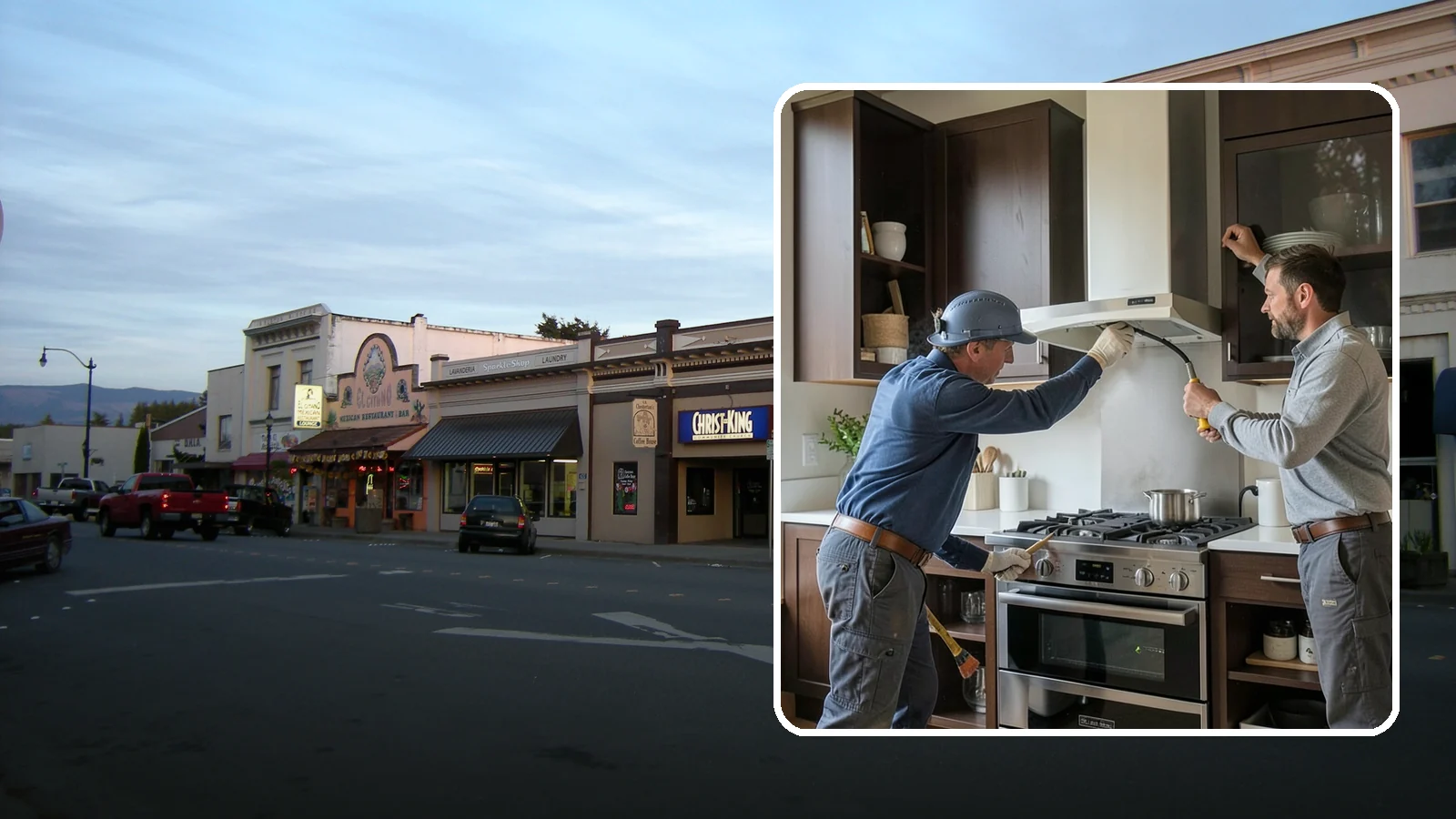 Range Hood Installation in Burlington, Skagit County, WA - Installing a vented range hood to remove smoke, grease, and moisture from your kitchen air.