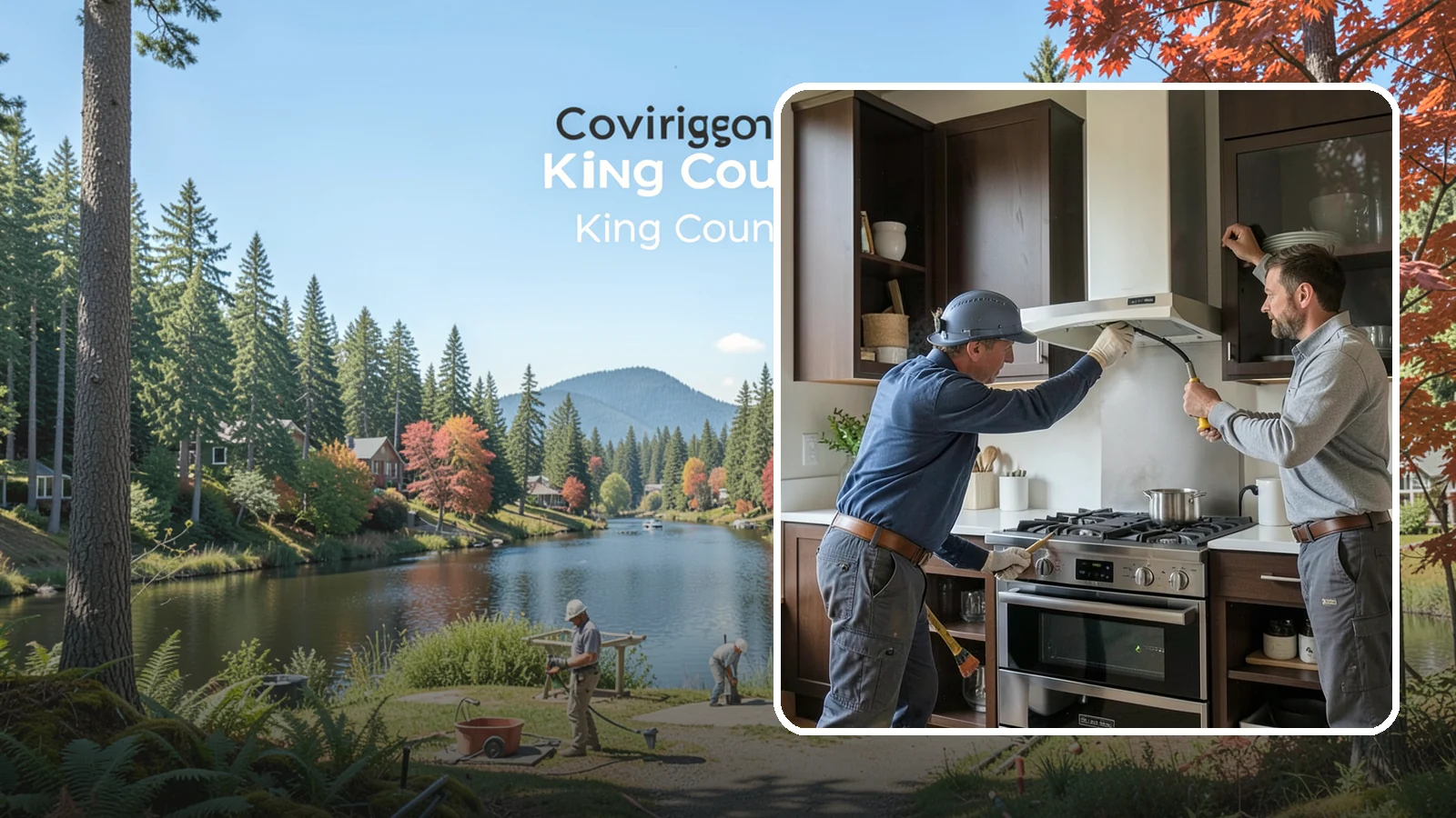 Range Hood Installation in Covington, King County, WA - Installing a vented range hood to remove smoke, grease, and moisture from your kitchen air.