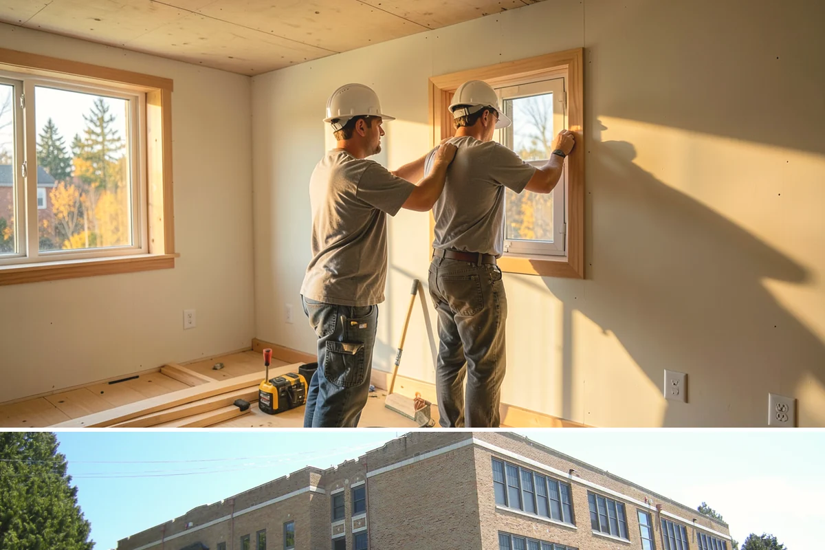 Range Hood Installation in Maple Valley, King County, WA - Cutting an exterior vent penetration is best done during a dry stretch to seal the opening cleanly.