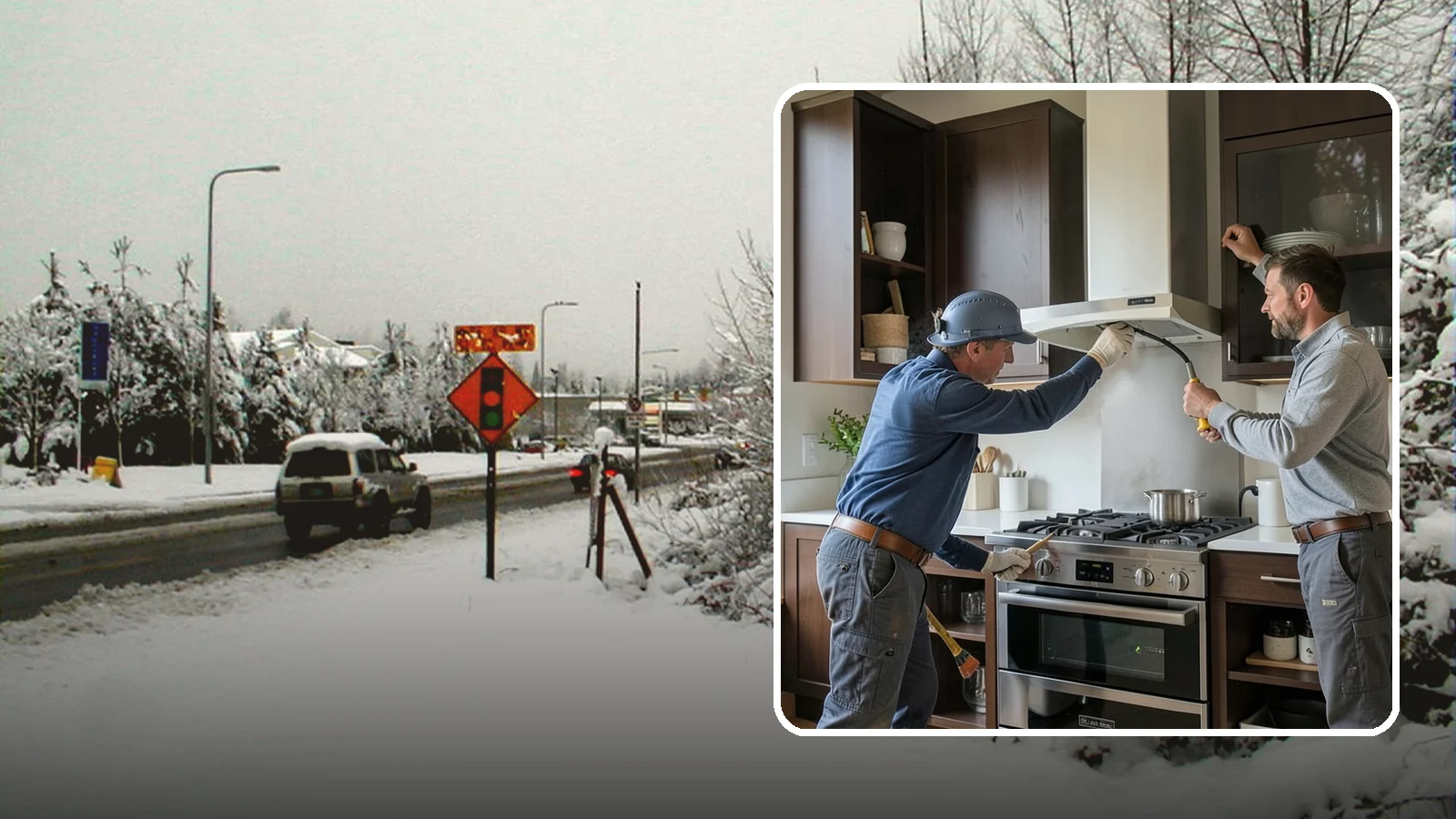 Range Hood Installation in Newcastle, King County, WA - Installing a vented range hood to remove smoke, grease, and moisture from your kitchen air.