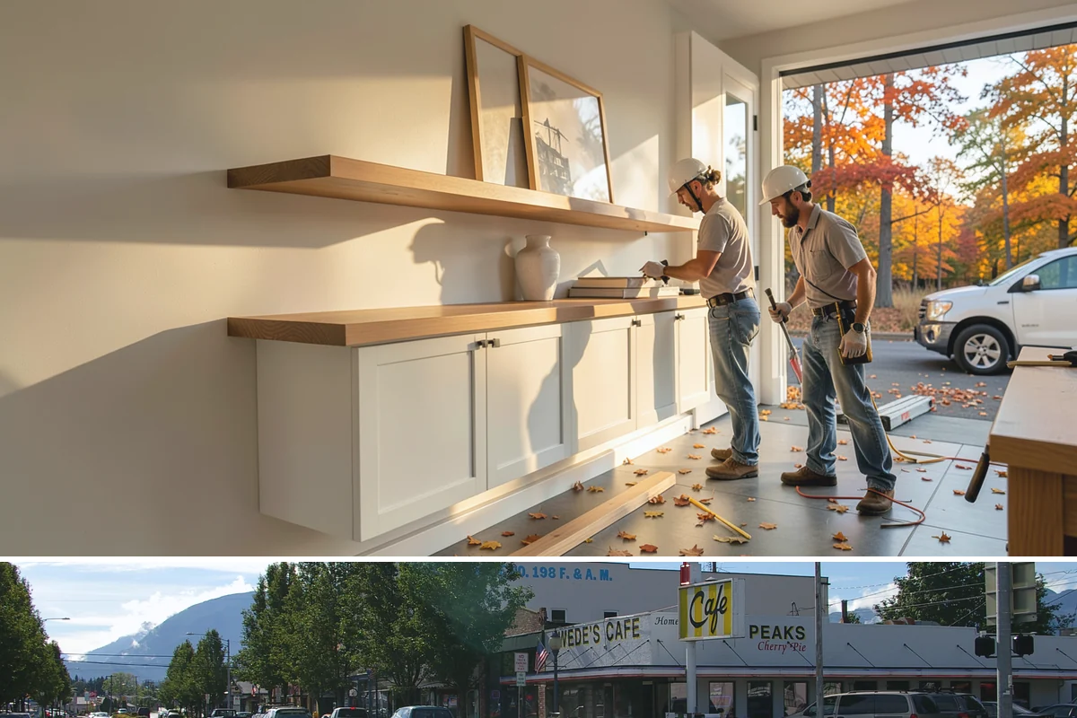 Range Hood Installation in North Bend, King County, WA - Cutting an exterior vent penetration is best done during a dry stretch to seal the opening cleanly.