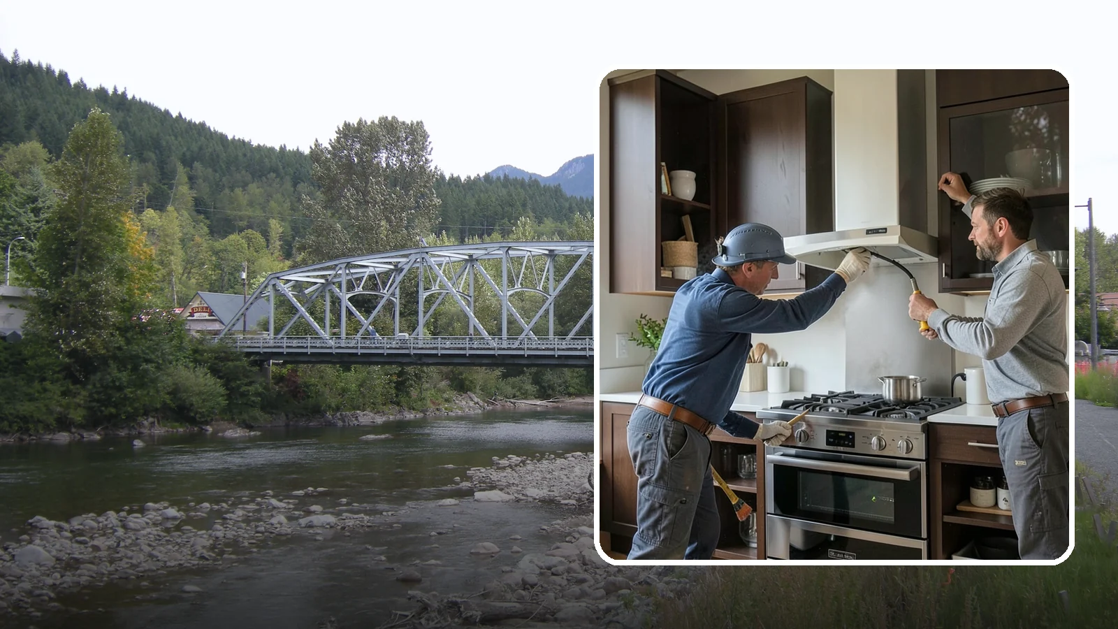 Range Hood Installation in Skykomish, King County, WA - Installing a vented range hood to remove smoke, grease, and moisture from your kitchen air.