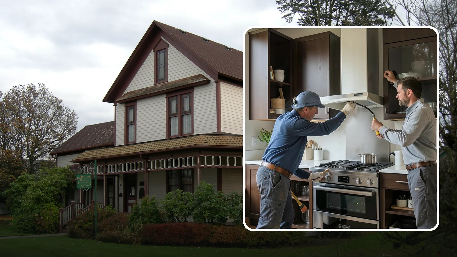 Range Hood Installation in Sumner, Pierce County, WA - Installing a vented range hood to remove smoke, grease, and moisture from your kitchen air.