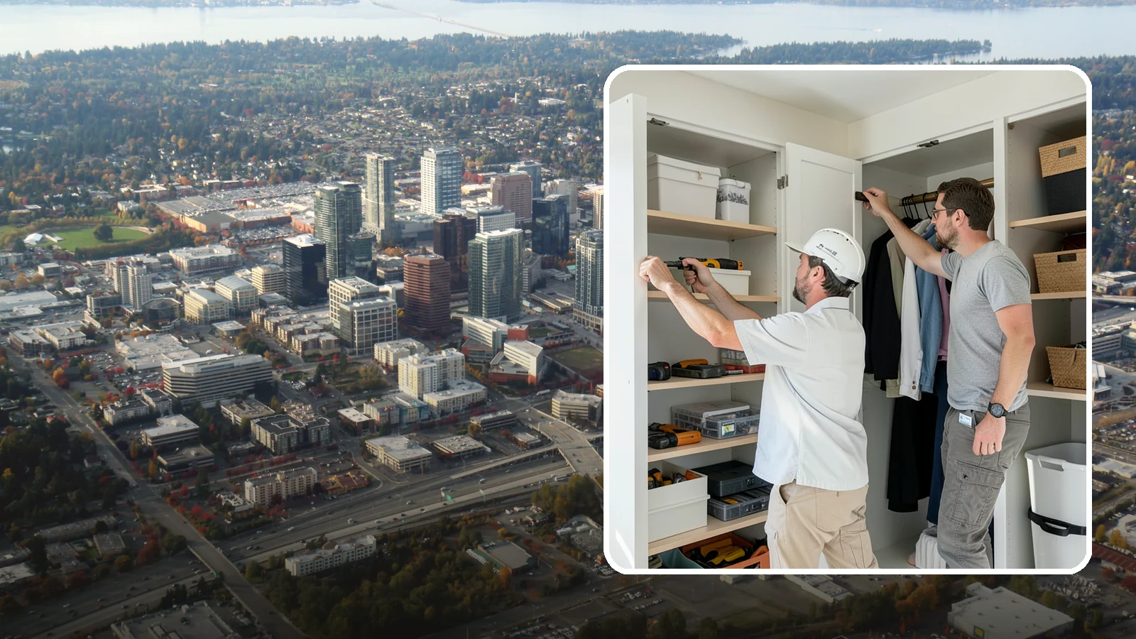 Reach-In Closet Organization in Bellevue, King County, WA - We transform cramped reach-in closets into efficient, clutter-free storage with smart custom systems.