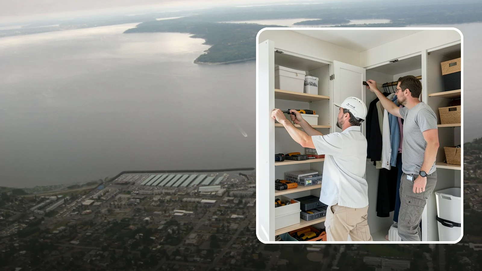 Reach-In Closet Organization in Des Moines, King County, WA - We transform cramped reach-in closets into efficient, clutter-free storage with smart custom systems.