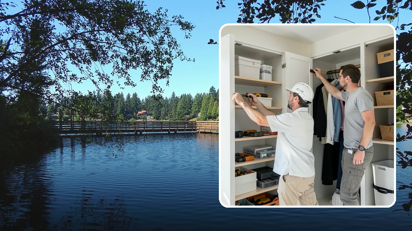 Reach-In Closet Organization in Federal Way, King County, WA - We transform cramped reach-in closets into efficient, clutter-free storage with smart custom systems.