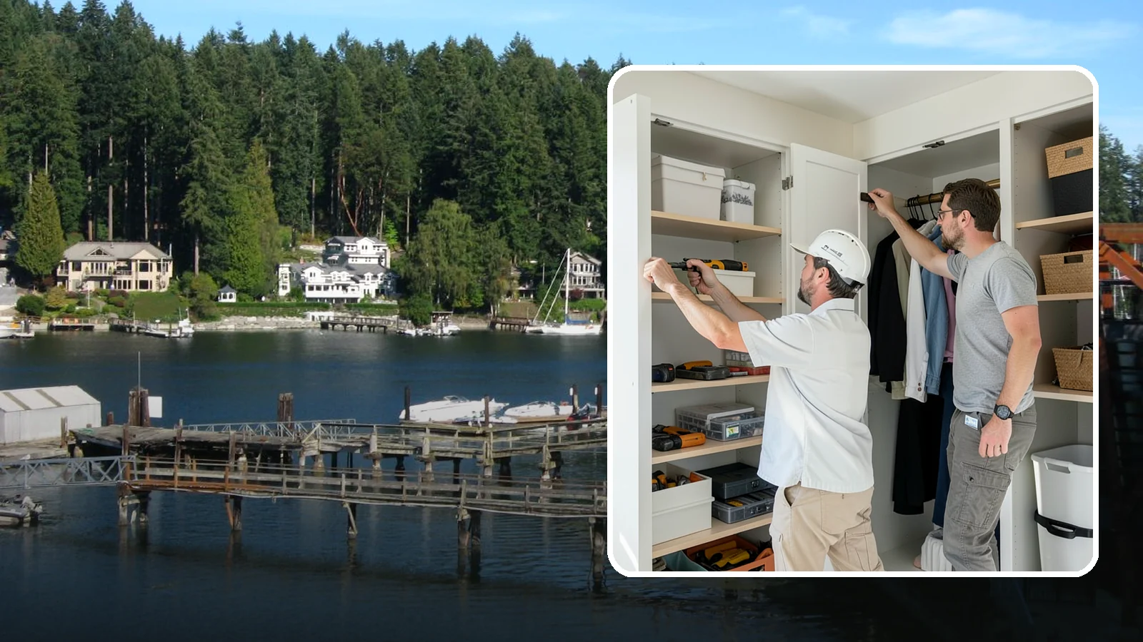 Reach-In Closet Organization in Gig Harbor, Pierce County, WA - We transform cramped reach-in closets into efficient, clutter-free storage with smart custom systems.