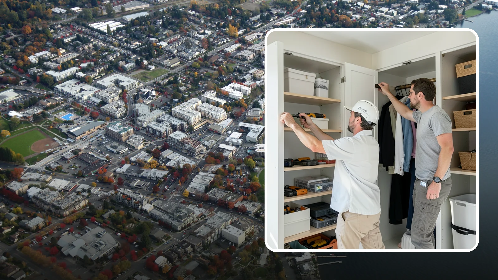 Reach-In Closet Organization in Kirkland, King County, WA - We transform cramped reach-in closets into efficient, clutter-free storage with smart custom systems.