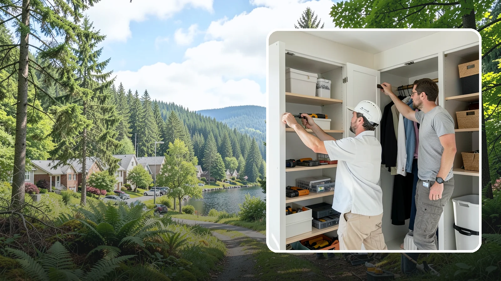 Reach-In Closet Organization in Lake Forest Park, King County, WA - We transform cramped reach-in closets into efficient, clutter-free storage with smart custom systems.
