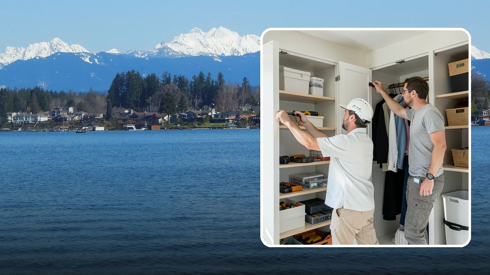 Reach-In Closet Organization in Lake Stevens, Snohomish County, WA - We transform cramped reach-in closets into efficient, clutter-free storage with smart custom systems.