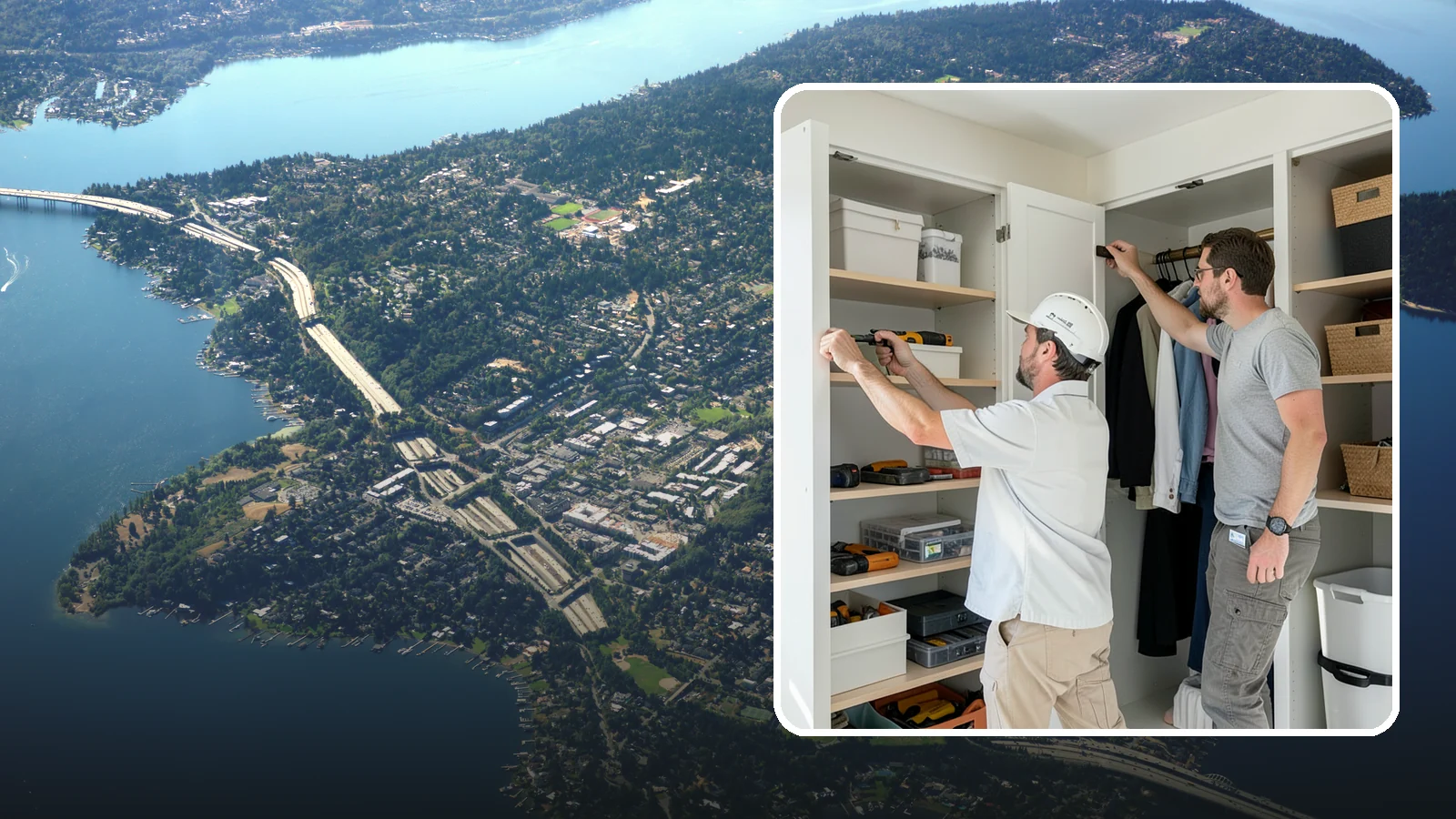 Reach-In Closet Organization in Mercer Island, King County, WA - We transform cramped reach-in closets into efficient, clutter-free storage with smart custom systems.